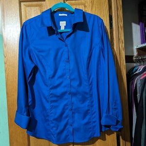Chico's size 2 Cobalt blue shirt